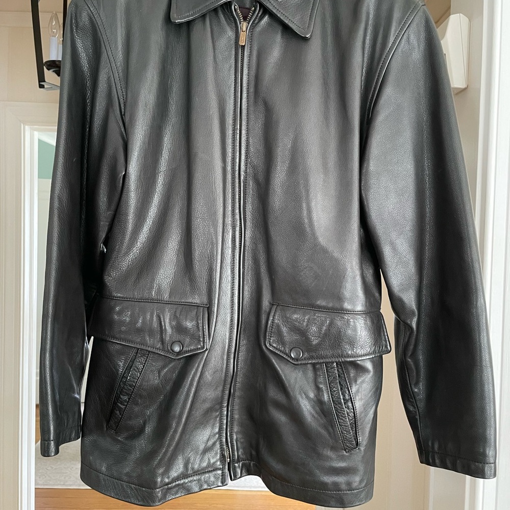Vintage Coach Women’s Black Leather Jacket Size L